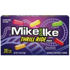 (12) Mike and Ike 4.25 oz. THRILL RIDE Mix Chewy Candy Limited Edition BB 5/2027