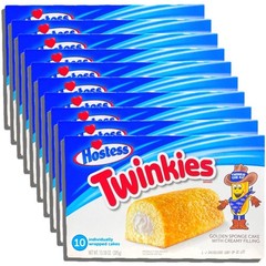 Hostess Original Twinkies Bulk Value Pack 10 Count Box | Pack of 10 (100 Total