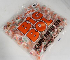 Super Big Bol Candy 48 Count Bag Hard Candies Bubble Gum Center Bulk Free Ship