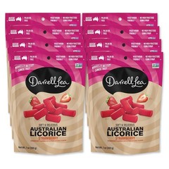 Soft Australian Strawberry Licorice 7oz Bag – NON-GMO, PALM OIL FREE, NO HFCS…