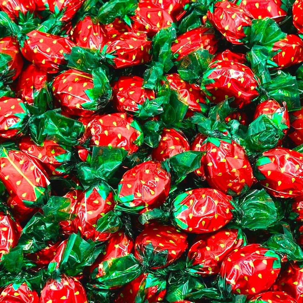 Strawberry Hard Candy | 1 Pound Bag – Approx. 85 16 Ounce (Pack of 1), Red