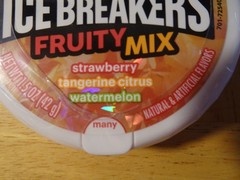 ICE BREAKERS Fruity Mix Strawberry, Tangerine Citrus, Watermelon 1.5 oz. QTY 1