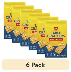(6 pack) Schar Gluten Free Table Crackers, Paper Packet, 7.4 Ounce 1.2oz Packs