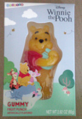 NEW JUMBO Disney WINNIE THE POOH BEAR gummy candy fruit punch flavored