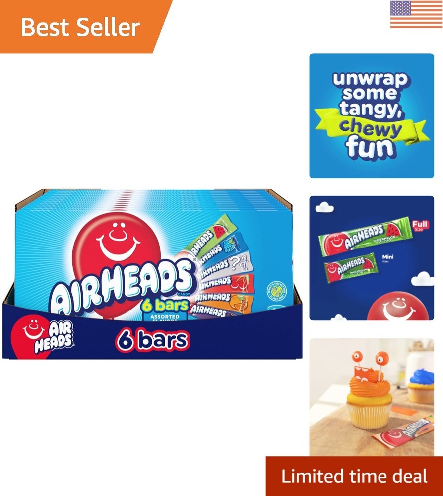 Fruit Variety Pack of Chewy Candy Bars – 6 Individually Wrapped Treats, 12 Boxes