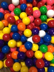Case of 1″ gumballs 1080 ct pieces bulk vending machines spiral machines 15/16″