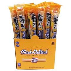 Chick-O-Sticks Crunchy Peanut Butter Rolled In Toasted Coconut .7oz Bars 36 CT