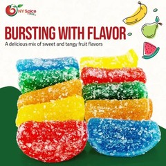 Premium Artisan Mini Fruit Slices – Decadent Chewy Fruit Confections