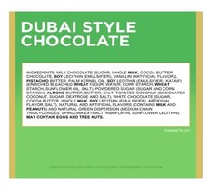 Russell Stover Dubai Style Milk Chocolate with Pistachio Butter Premium Candy