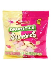 Swizzels Drumstick Squashies Rhubarb Custard Chewy Sweets 120G Pack