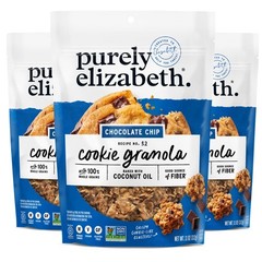 Purely Elizabeth, Cookie Granola, Chocolate Chip, 11oz Bag 11 oz (Pack of 3)