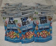 SOW GOOD FREEZE DRIED CANDY CHOICE: SWEET SQUARES OR SOUR SPHERES (BOX OF 12)