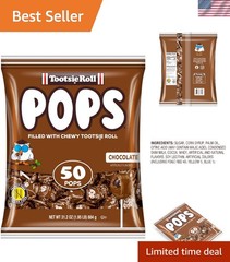 Tootsie Pops Single Flavor Bag – Chocolate Flavored Lollipops with Chocolatey…