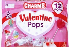 3 Flavors. Classroom Friendly 12 Valentine Pops. Glutten/Peanut Free.4.23 0z.