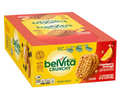 belVita Cranberry Orange Breakfast Biscuits, 8 Packs (4 Biscuits Per Pack)