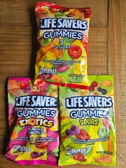 Lifesavers Gummies Variety Pack 3x Bags Sours Exotics 5 Flavors Candy 7oz Each