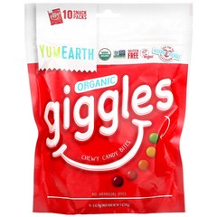 Organic Giggles, 10 Snack Packs, .5 oz (14 g) Each
