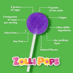 Clean Teeth Lollipops, anti Cavity, Sugar-Free Candy, Natural Fruit Flavor Varie