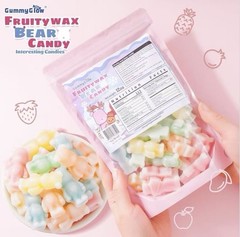 GummyGlow Bear Wax Candy 0.75lb, 5 Flavor Fruity candy for ASMR, Party, snacking
