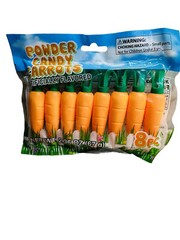 1Pack Easter Powder Candy Carrots 2.36oz/67g. 8 Pc- Seasonal/Basket See Below