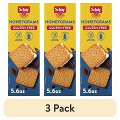 Schar Gluten Free Honeygrams Honey Graham Cookies 5.6 oz Pack of 3