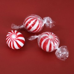 Peppermint Balls – 5 Pounds – Peppermint Bulk Hard Candy – Red and White Stri…