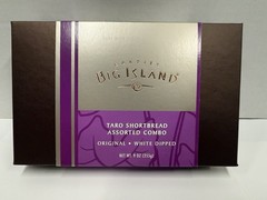 Big Island Candies Assorted Combo Taro/White Dipped Shortbread Cookies 9.5oz Box
