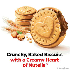Biscuits, Hazelnut Spread with Cocoa, Sandwich Cookies, 20-Count Bag (Pack of 3)