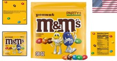 Party Size 38 oz Resealable Bag of Milk Chocolate Peanut Candies – Joyful Treats