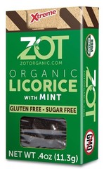 “100% Organic Licorice with Mint, Dark Brown, Black, 0.4 Ounce (Pack of 6) “
