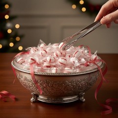 SweetGourmet Triple-Distilled Peppermint Oil, Soft Mint Puffs Candy, Clear Wrapp
