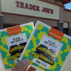 Trader Joe’s Pistachio Dark Chocolate Dubai Style PATISLOVE 3.52oz 100g (4 Pk)