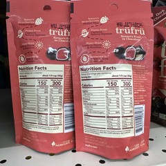 2x Tru Fru WHITE & DARK Chocolate Covered Hyper Dried Strawberries 2.1 oz 2 PACK