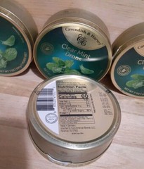 4 TINS: CAVENDISH & HARVEY CLEAR MINT Fruit Drops 7oz imported Confectionary