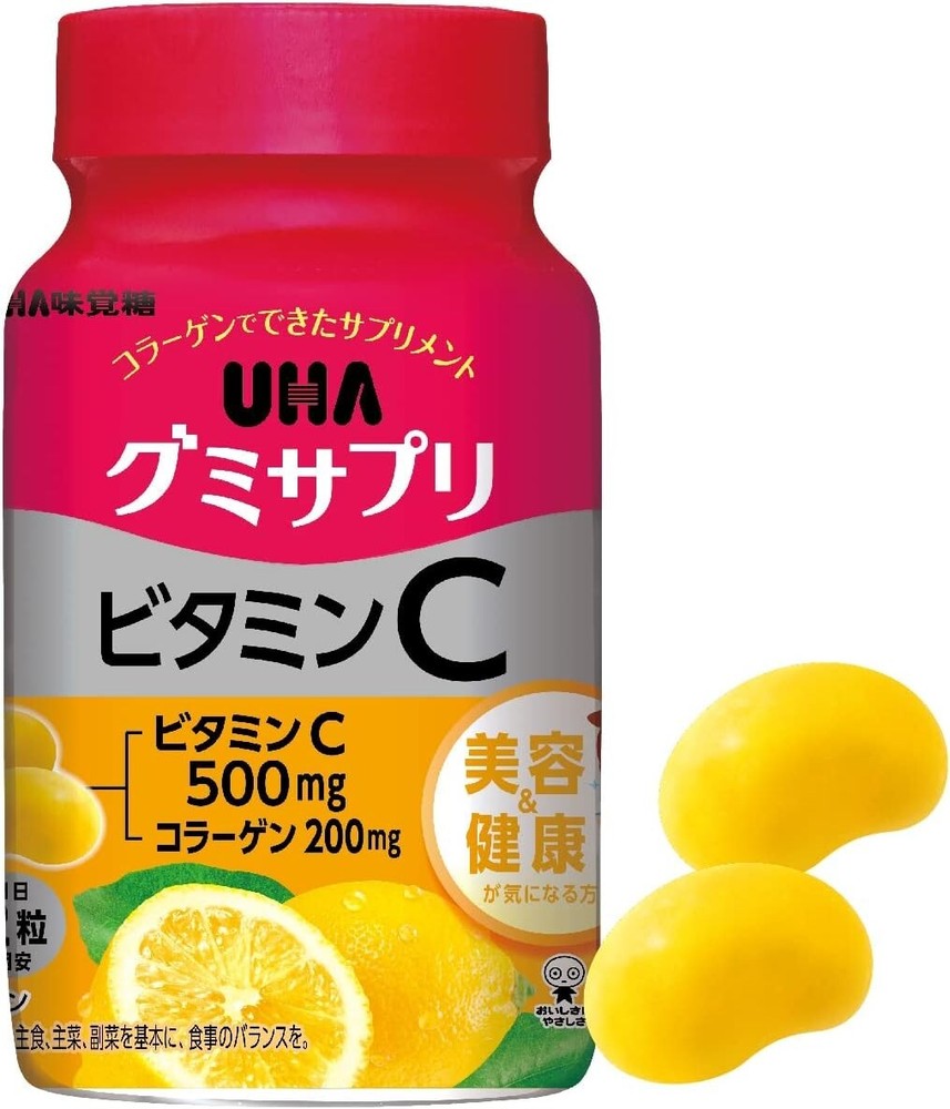 UHA Mikakuto [ Gumisapuri Vitamin C 180g 30days ] Supplement gummies
