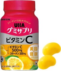 UHA Mikakuto [ Gumisapuri Vitamin C 180g 30days ] Supplement gummies