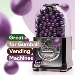 Shimmer Gumballs for Gumball Machine Pearl Assorted Candy – Fruit Purple