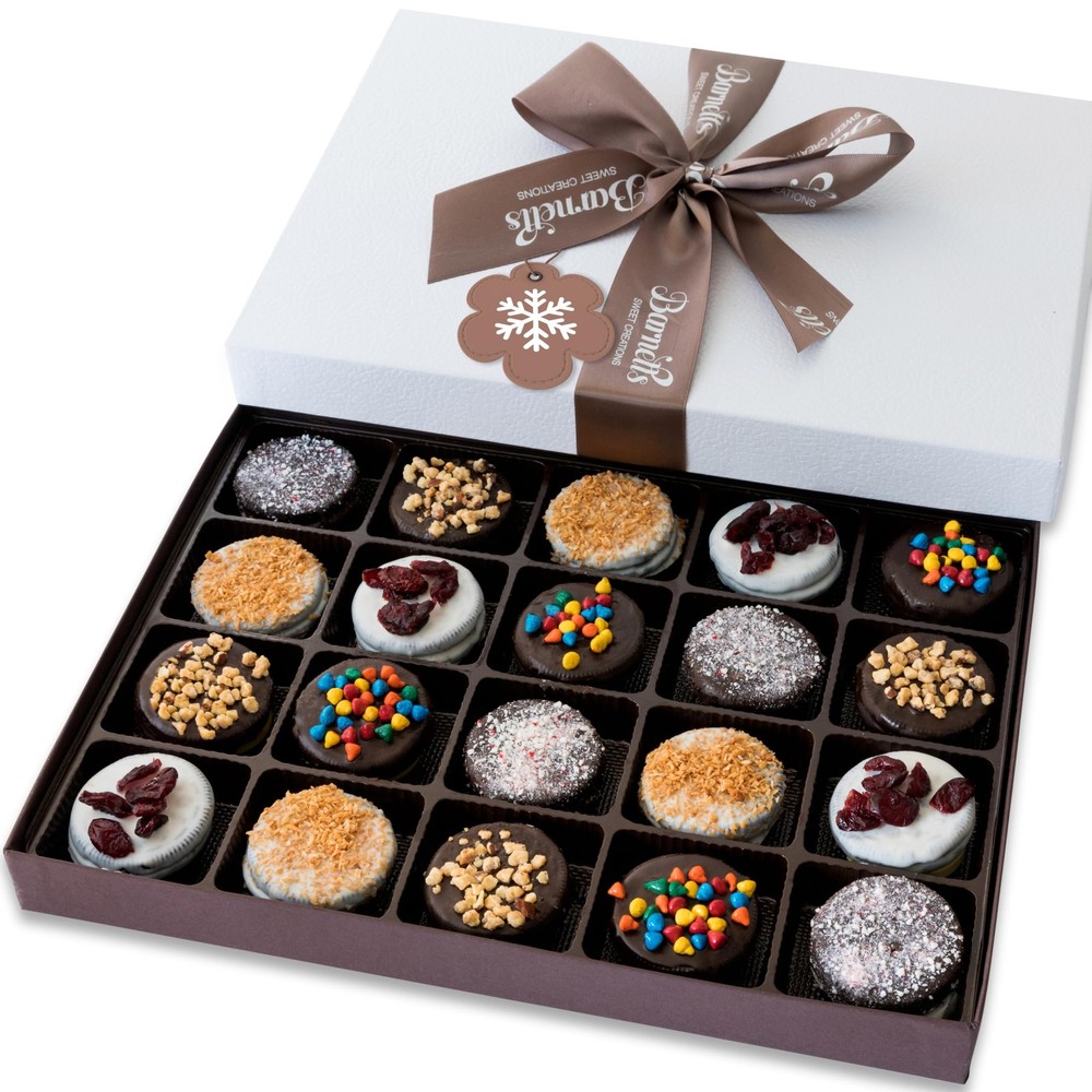 Barnetts Christmas Holiday Thanksgiving Cookies Gift Basket, 20 Gourmet Choco…