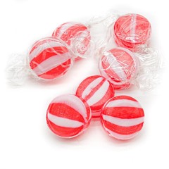 Nostalgia Striped Cinnamon Flavor Discs, Red & White, Bulk Hard Candy (5 Pounds)