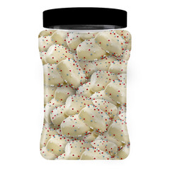 Sanders White Chocolate Red, White, and Blue Sea Salt Caramels, 25 oz. Free Ship