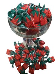 Strawberry Flavored Candy Artificially Favoured Fat Free 12oz 340g Coastal Bay