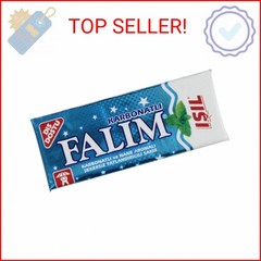 Falim Sugarless Plain Gum with Carbonat and mint aromatic, 20 Pack, 100 Pieces E