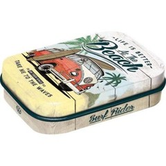 Nostalgic-Art – Retro Tin Pill Box with Mint Candy – VW Bulli Beach