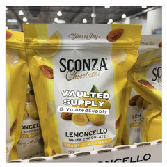 Sconza Limoncello White Chocolate Almonds 2 Pack 24oz Each Costco Size