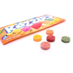 Razzles Tropical Flavor Candy/Gum, Box of 24 1.4 oz Bags