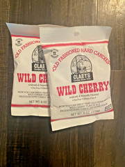 Claeys Wild Cherry Old Fashioned Hard Candy Packs of 2/3/4 Fat & Gluten Free 6oz