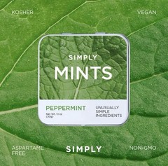 6 Pack | Simply Mints | Peppermint Breath Mints | Pack of Six (180 Pieces Total)