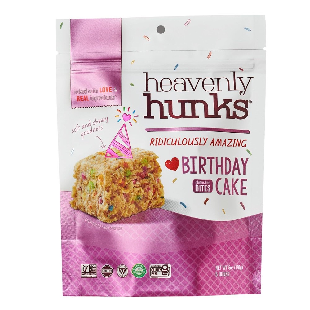 Heavenly Hunks Birthday Cake Cookies 6 OZ