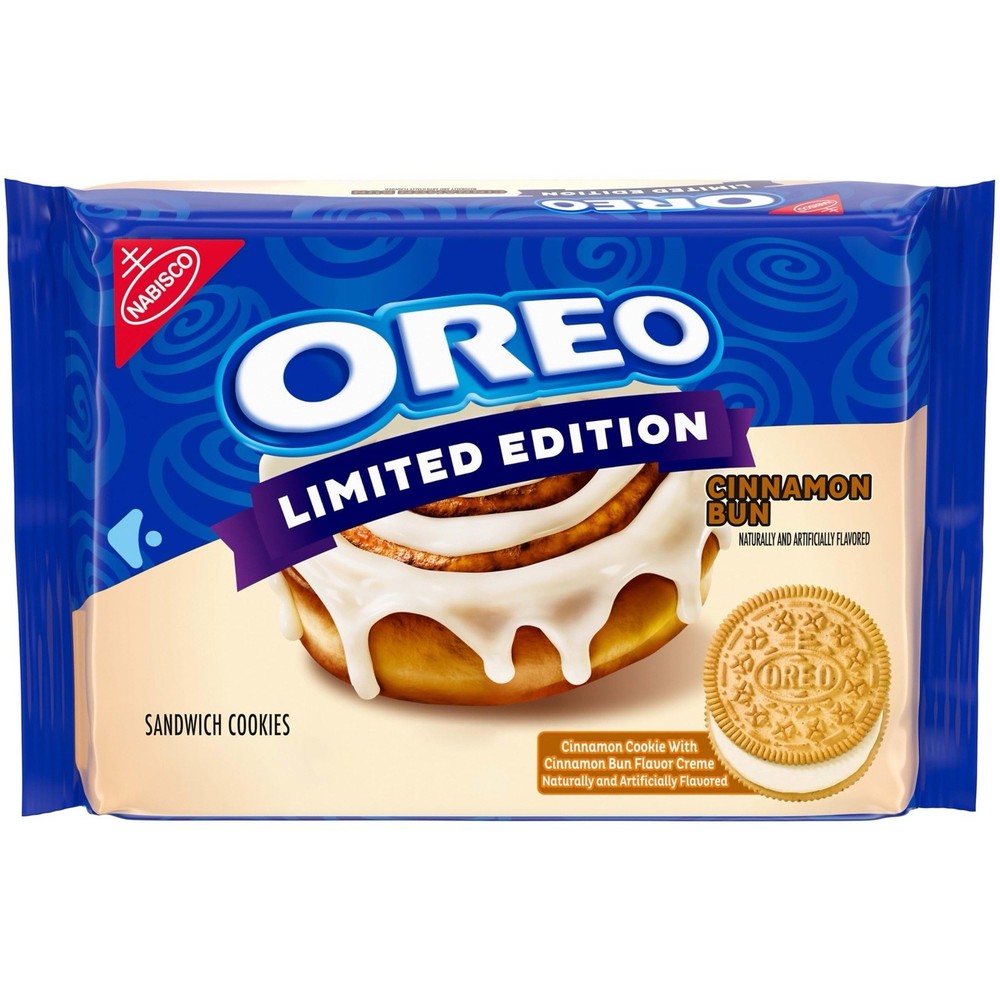 •*.OREO Cinnamon Bun🧁Sandwich Cookies, Limited Edition, 10.68 oz•*.
