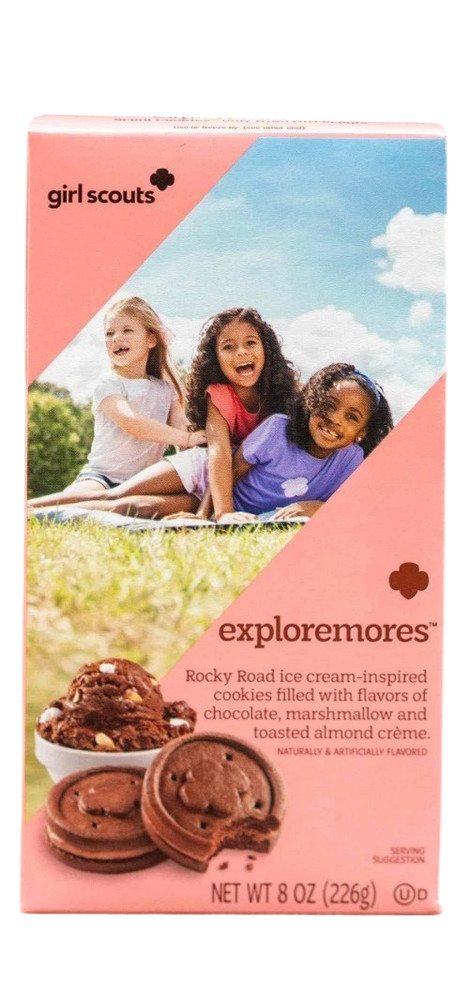 Girl Scouts 8oz EXPLOREMORES Rocky Road Ice Cream Inspired Cookies * BB 9/2026 *